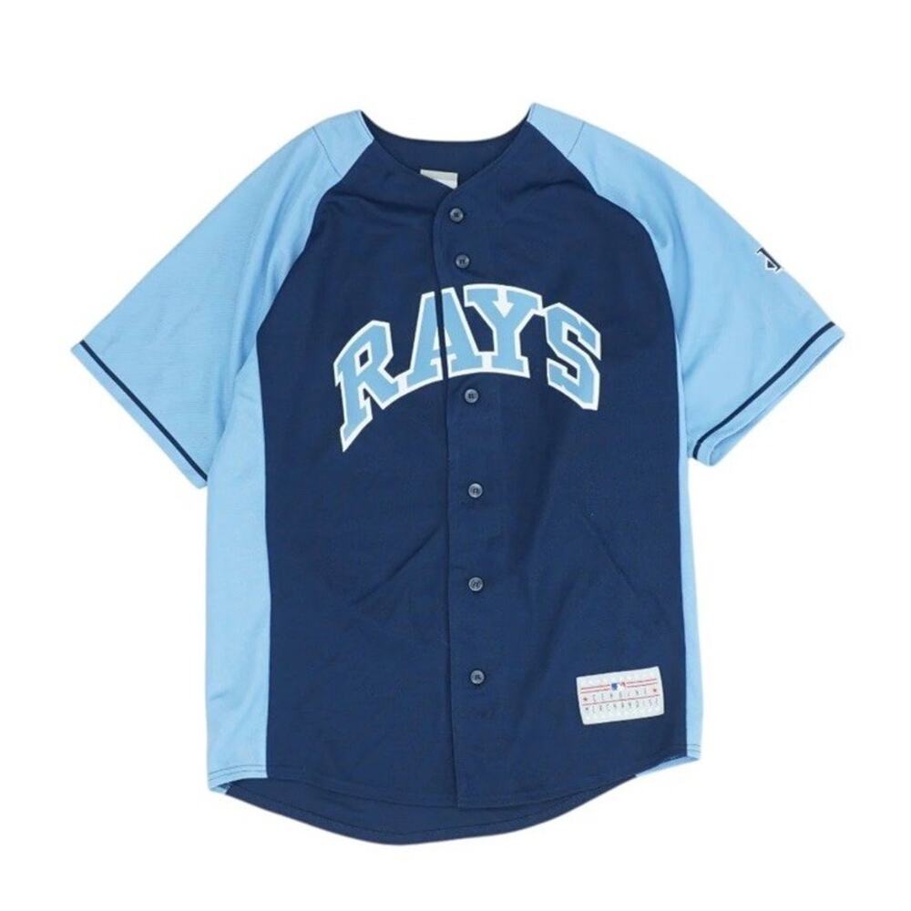MLB Genuine Merchandise Tampa Bay Rays #14 DAVID PRICE Blue Jersey Medium